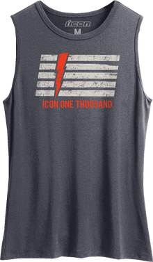 ICON Women's Invasion Stripe™ Tank Top - Antique Denim - XS 3031-4217