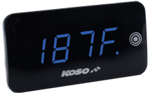 Super Slim Touch Screen Volt & Temp Gauge Blue Display