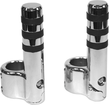 LINDBY Clamp-On 3-Band Foot Peg - Chrome 715