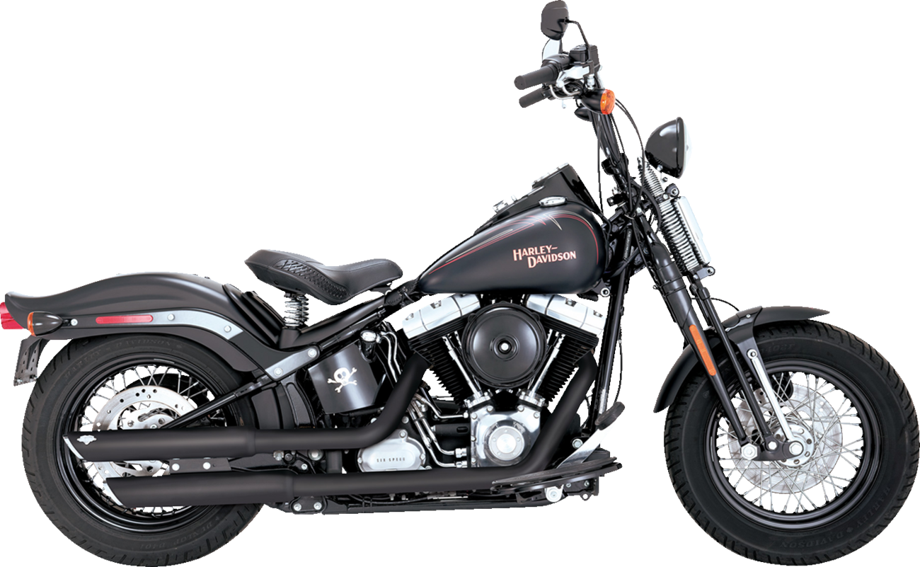 VANCE & HINES 3" Twin Slash Slip-On Mufflers - Black 46842