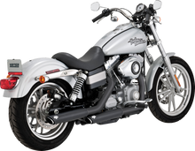 VANCE & HINES 3" Twin Slash Slip-On Muffler - Black 46838