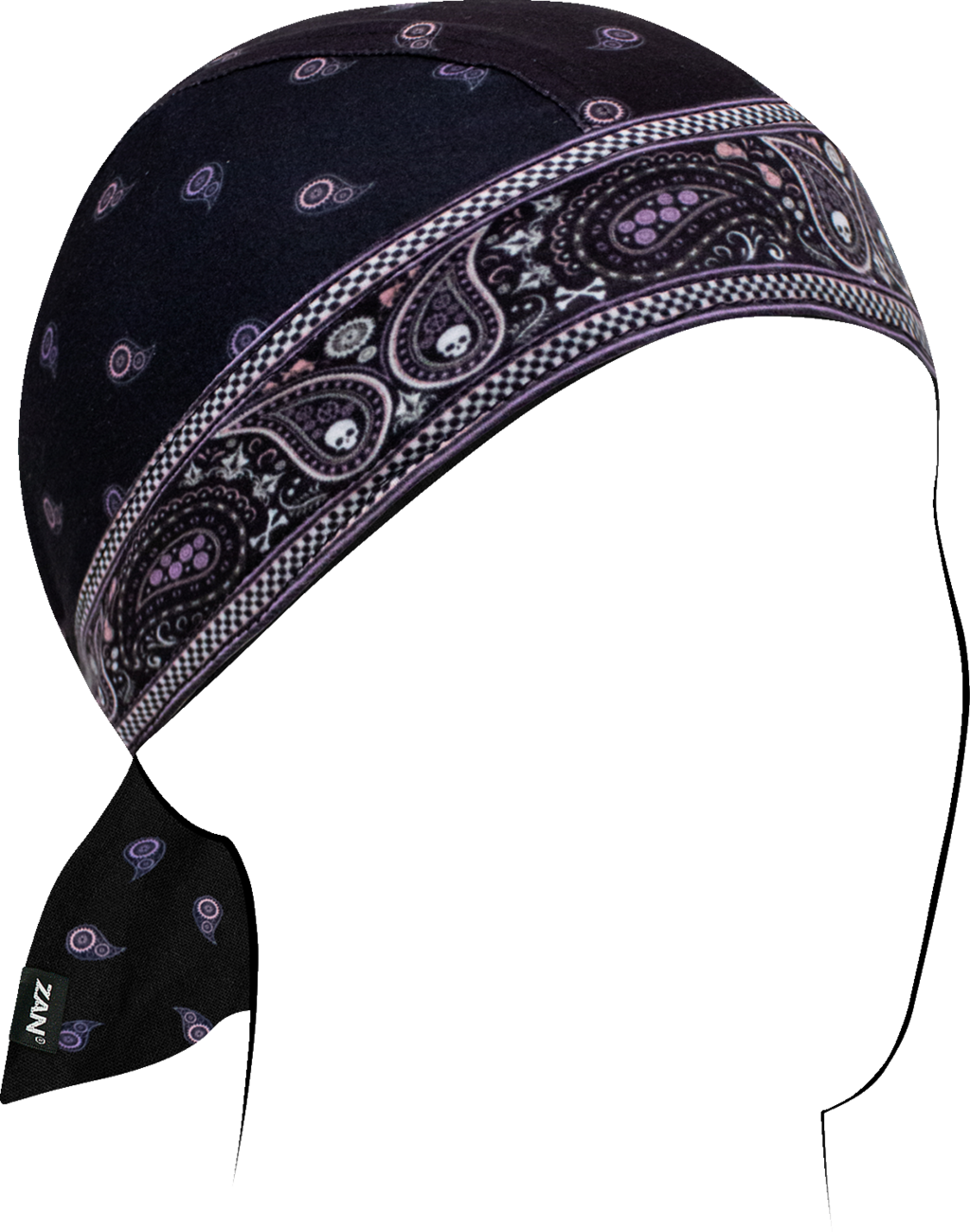 ZAN HEADGEAR Flydanna® Sportflex® - Paisley Classic - Pink/Purple ZL019