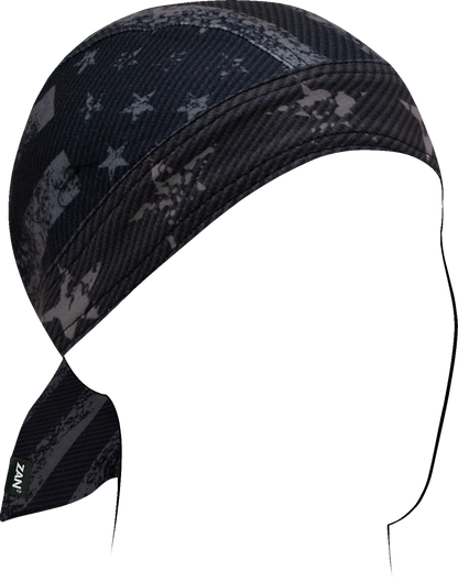 ZAN HEADGEAR Flydanna® Sportflex® - Carbon Fiber Distressed Flag ZL161