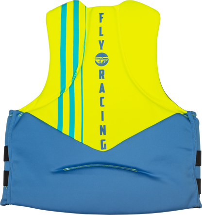 Neoprene Flotation Vest Blue/Hi Vis/Teal Xs