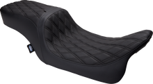 DRAG SPECIALTIES SEATS Predator 2-Up Seat - Vinyl - Double Diamond - w/o Backrest - FLH/FLTR '08-'23 0801-1500