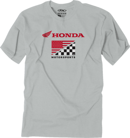 FACTORY EFFEX Honda Flag T-Shirt - Light Gray - Medium 27-87312
