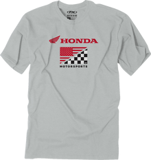 FACTORY EFFEX Honda Flag T-Shirt - Light Gray - Large 27-87314