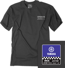 FACTORY EFFEX Yamaha Starting Line T-Shirt - Heather Charcoal - XL 27-87206