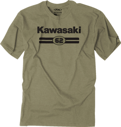 FACTORY EFFEX Kawasaki Sixty Two T-Shirt - Heather Olive - XL 27-87126