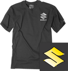 FACTORY EFFEX Suzuki Bling T-Shirt - Heather Charcoal - 2XL 27-87418