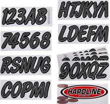 HARDLINE Sticker Kit 400 - Gray/Black DGBKG400