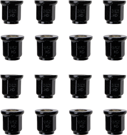 ITP Lug Nuts - Flat - Black - M12 x 1.25 - 16 Pack BLUG16BX