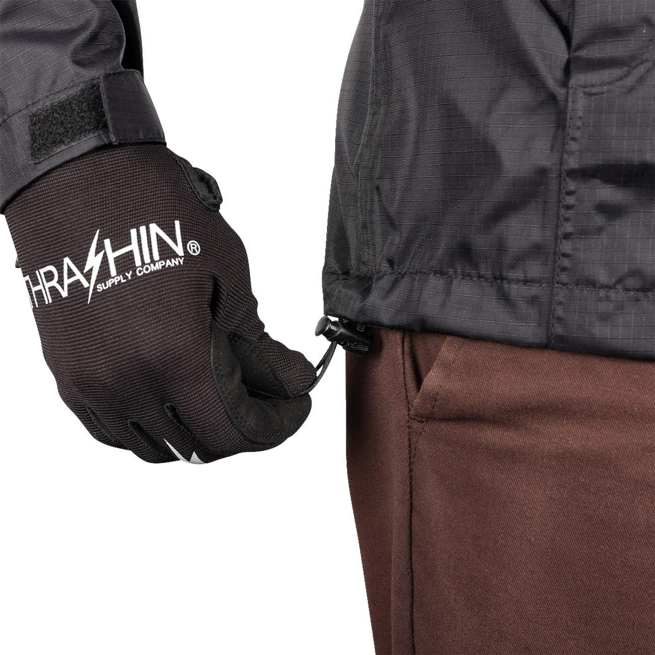 THRASHIN SUPPLY CO. Mission WP Rain Jacket - Black - XL TMJ-15-11