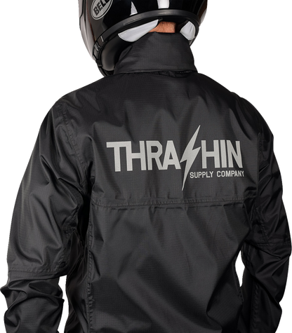 THRASHIN SUPPLY CO. Mission WP Rain Jacket - Black - 3XL TMJ-15-13