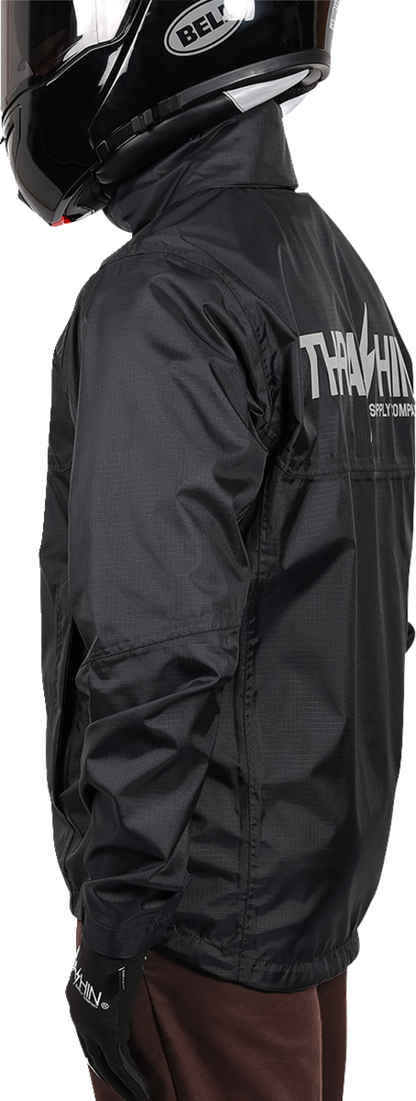 THRASHIN SUPPLY CO. Mission WP Rain Jacket - Black - XL TMJ-15-11