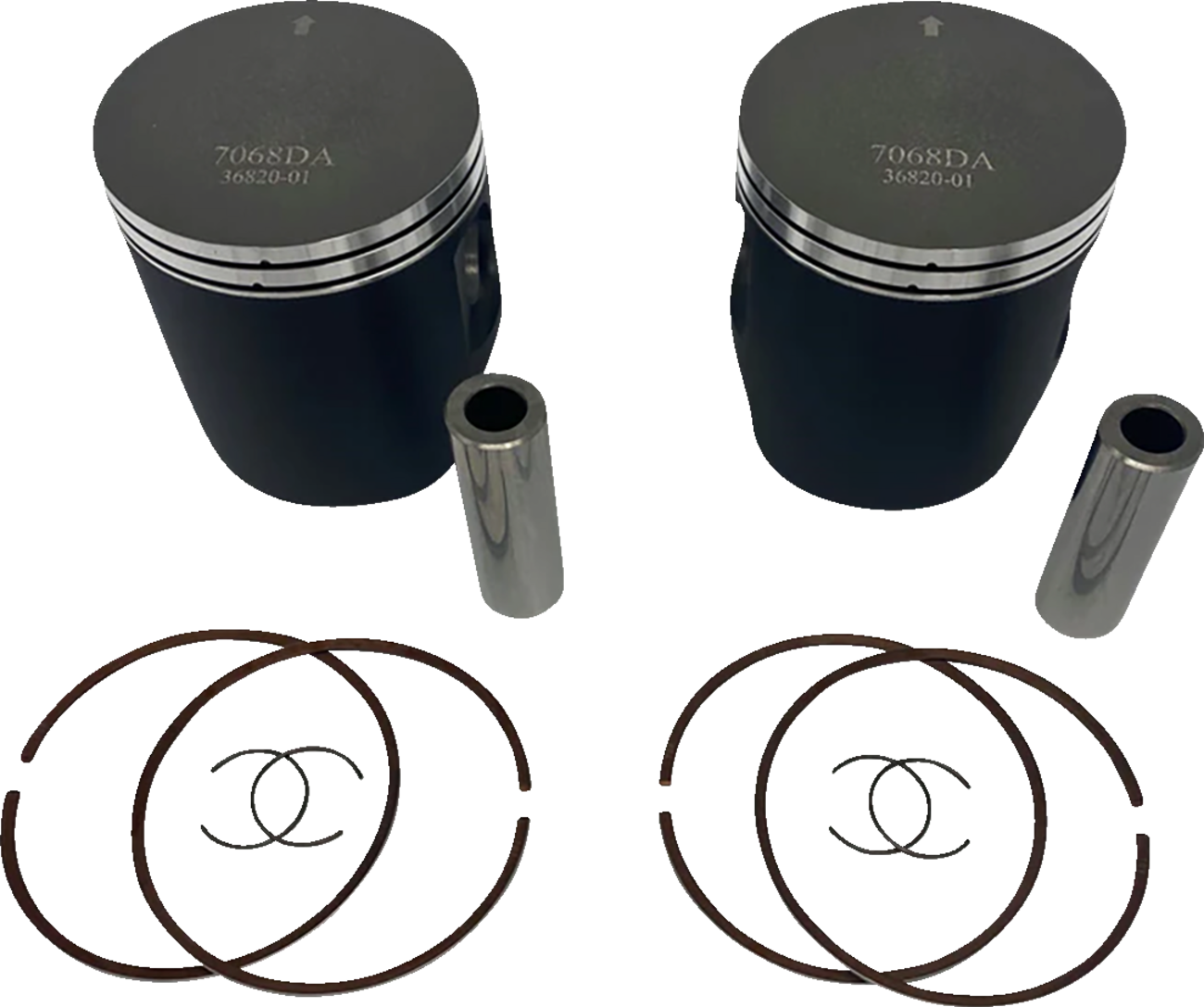 WOSSNER Piston Kit - 81.84 mm - Ski Doo 850 E-TEC Engine Type K7069DA-2