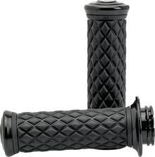 BILTWELL Alumicore Grips - TBW - Black 6608-201-01