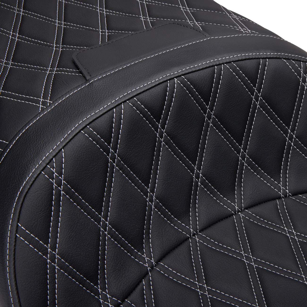 DRAG SPECIALTIES SEATS Freedom Seat - Vinyl - Double Diamond Silver Stitch - FLH '97-'07 08011506-4676C