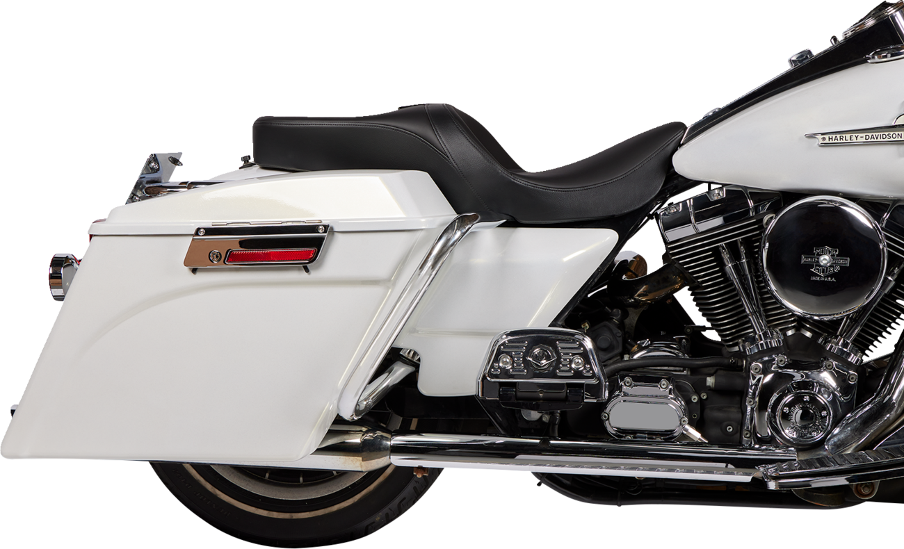 DRAG SPECIALTIES SEATS Freedom Seat - Solar Leather - Black - FLH '97-'07 08011508-4676E