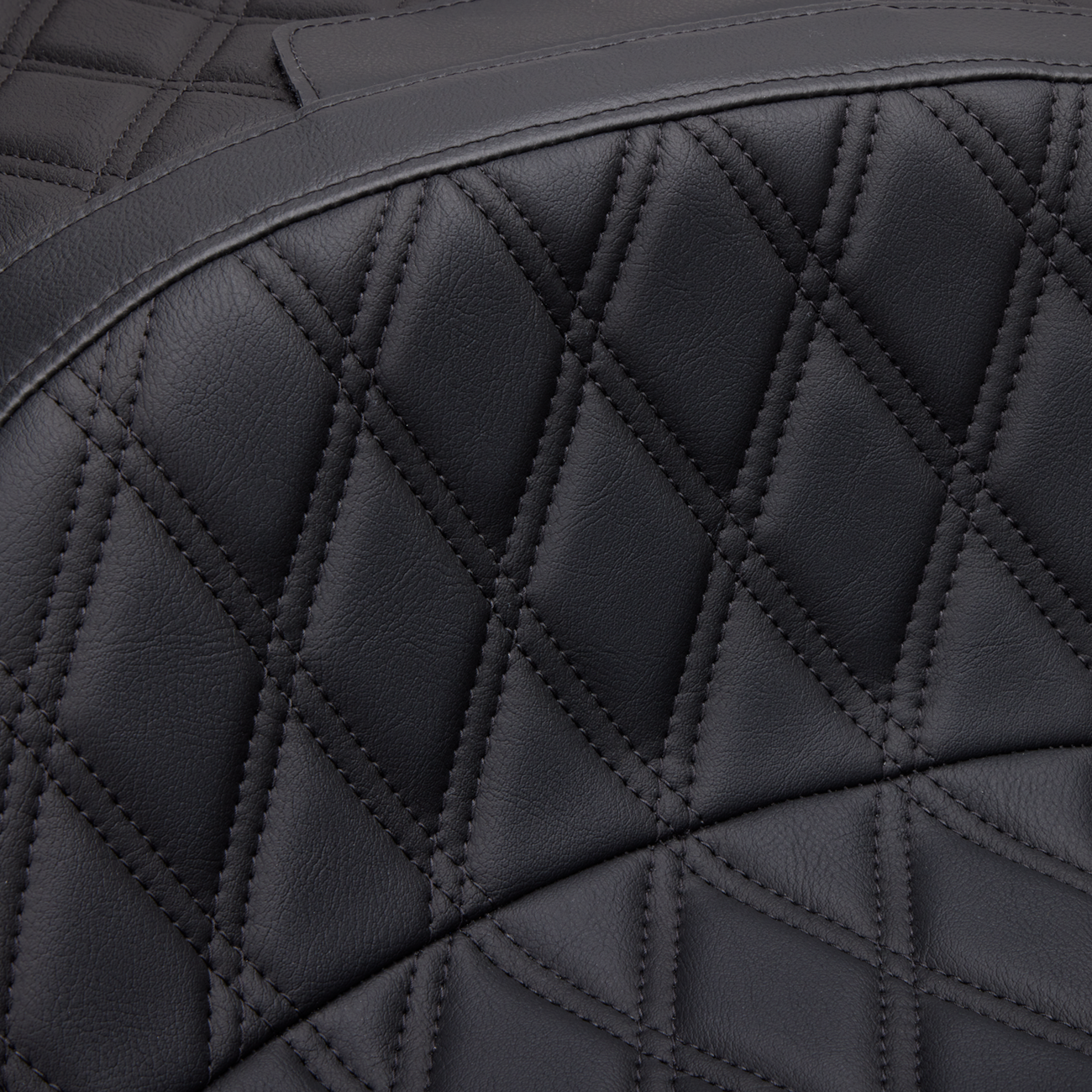 DRAG SPECIALTIES SEATS Freedom Seat - Vinyl - Double Diamond Black Stitch - FLH '97-'07 08011504-4676B