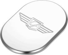 FIGURATI DESIGNS Antenna Cover - Right Rear Fender - FD Logo - Polished Stainless Steel FD-01-AC-SS-RT