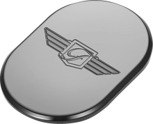 FIGURATI DESIGNS Antenna Cover - Left Rear Fender - FD Logo - Black FD-01-AC-BLK-LT