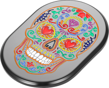 FIGURATI DESIGNS Antenna Cover - Right Rear Fender - Sugar Skull - Black FD30-AC-BLK-RT