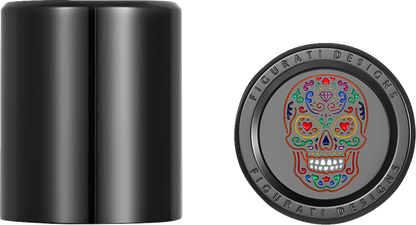 FIGURATI DESIGNS Docking Cover - Medium - Black - Sugar Skull FD30-DC-27-30-BLK