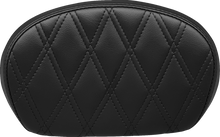 LE PERA Sissy Bar Pad - Medium - Double Diamond - Dull Black L-SBP02DD-DULL