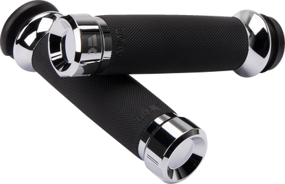 KHROME WERKS Klassic Grips - Custom Contour - TBW - Chrome 500185