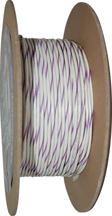 NAMZ 100' Wire Spool - 20 Gauge - White/Violet NWR-97-100-20