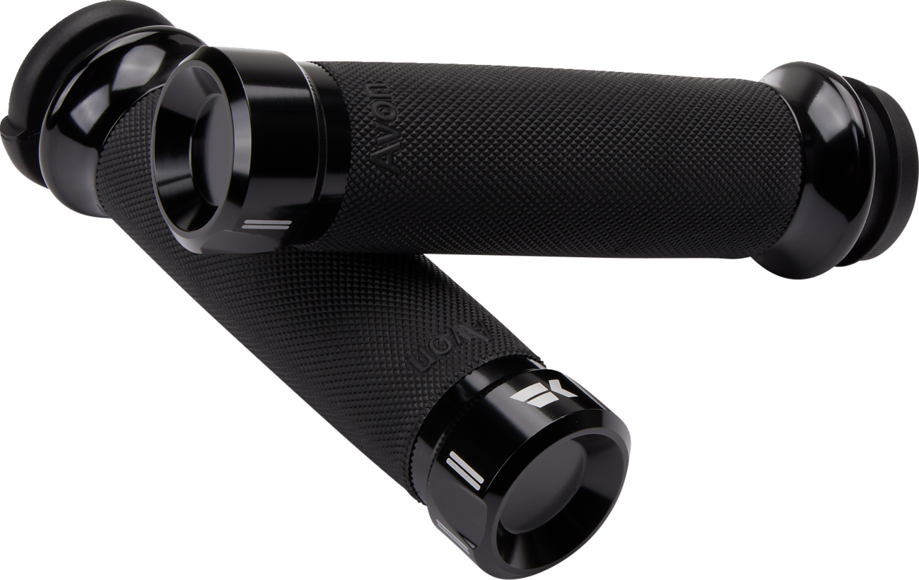 KHROME WERKS Klassic Grips - Custom Contour - TBW - Black 500180