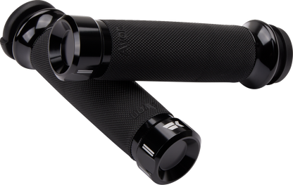 KHROME WERKS Klassic Grips - Custom Contour - TBW - Black 500180