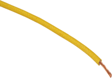 NAMZ 25' Cloth-Braided Wire Spool - 16 Gauge - Yellow NCBW-4