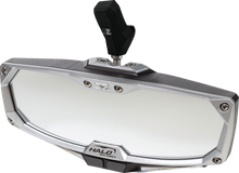 SEIZMIK Mirror - Halo R - Rear View w/LED Cabin Light - Rectangle - Black w/Silver Bezel - Each - CF Moto 56-18032KIT