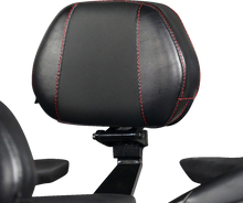 SHOW CHROME Ballistic Passenger Backrest - Black w/ Red Stitching - Ryker '19-'23 41-420CRED