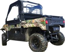 SEIZMIK Soft Upper Doors - Rear Window - Black/Clear - Kawasaki - Mule 51-20988