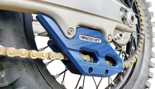 T.M. DESIGNWORKS Factory Edition Chain Guide With Replacement Wear Pad - Blue - Gas Gas/Husqvarna/KTM RCG-KT5-BL2