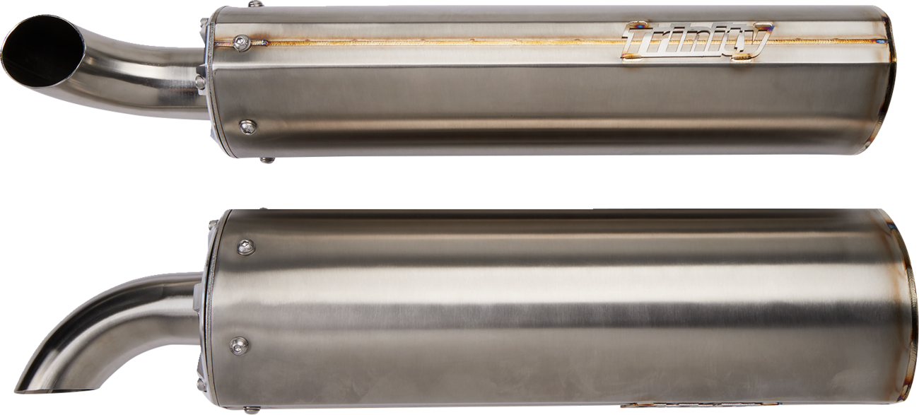 TRINITY RACING Stainless Steel Slip-On Mufflers TR-4160S-SS
