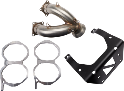 TRINITY RACING Stainless Steel Slip-On Mufflers TR-4160S-SS