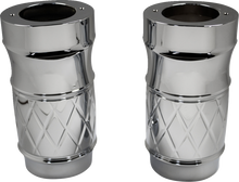 EDDIE TROTTA DESIGNS Fork Slider Covers - Chrome - Platinum-Cut TC-WT963