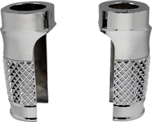 EDDIE TROTTA DESIGNS Fork Slider Covers - Chrome - Cross-Cut TC-WT962