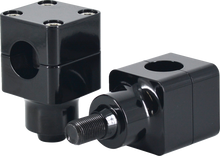 WILD 1 Chubby® Billet 2" Springer Riser - Stubby - Gloss Black WO533GB