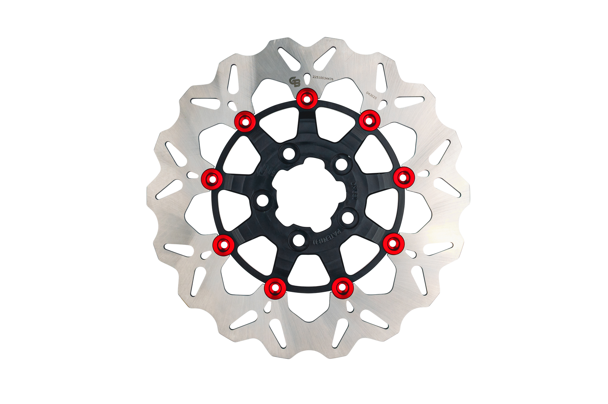 Rotor 11.5" Floating Wave Rr Black/Red Buttons
