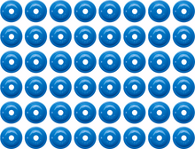 WOODY'S Support Plates - Blue - 48 Pack AWA- 3825