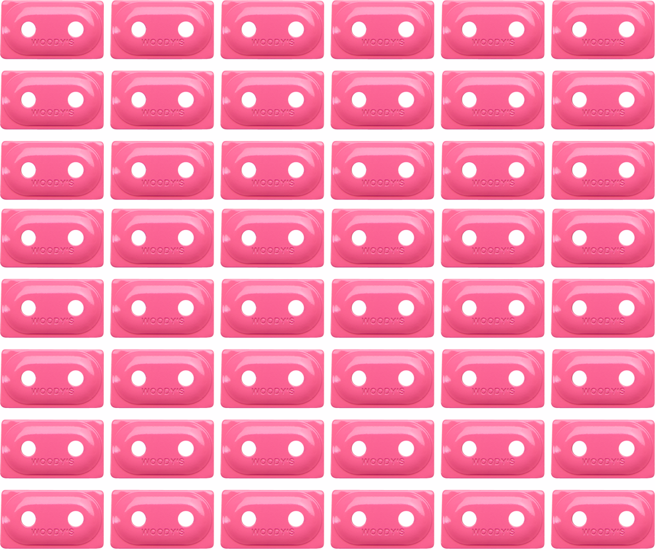 WOODY'S Support Plates - Double Digger® - Pink - 48 Pack ADD2-3820-B
