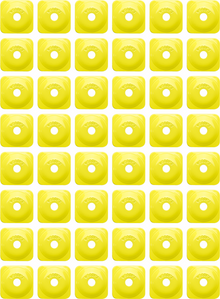 WOODY'S Support Plates - Grand Digger® - Hi Vis - Square - 48 Pack ASG-3830-48