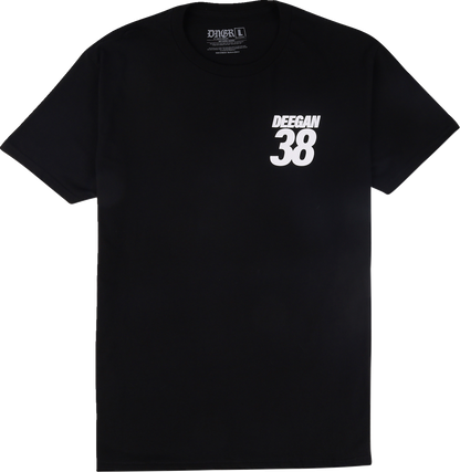 DEEGAN APPAREL MX2 T-Shirt - Black - 4XL DMTSS3026BLK4XL