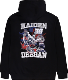 DEEGAN APPAREL 38 Hoodie - Black - 2XL DMTFP3004BLK2XL