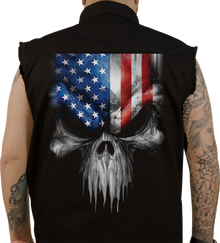 LETHAL THREAT USA Skull Melt Sleeveless Shirt - Black - XL CO60213XL